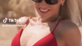 Alisha Lehmann Shows Off Her Sexy Body On The Beach