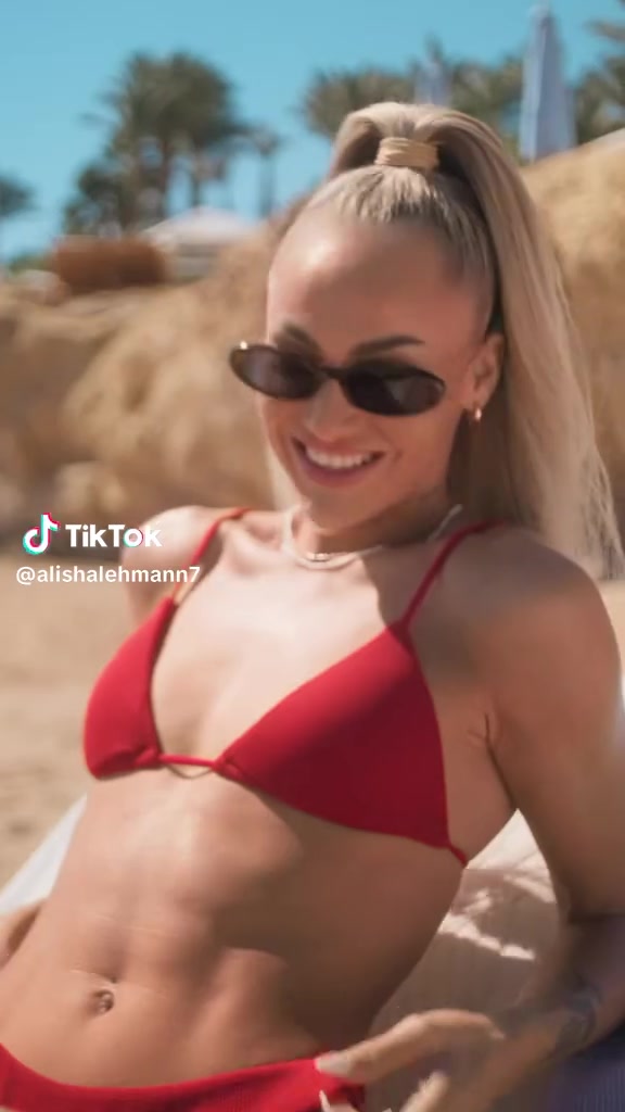 Alisha Lehmann Shows Off Her Sexy Body On The Beach